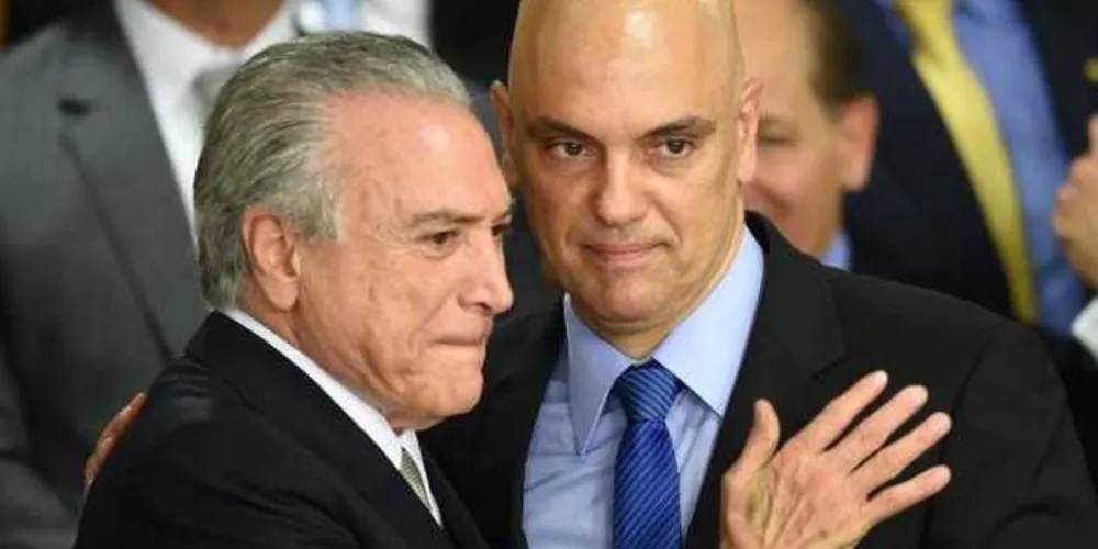 Alexandre de Moraes atualmente é ministro da Justiça do Governo Temer