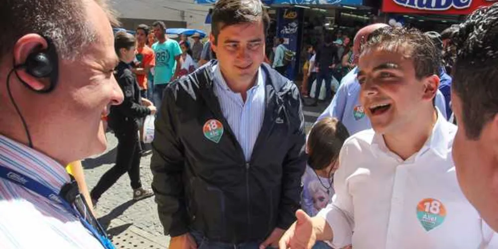 Aliel e João Arruda durante a campanha eleitoral de 2016