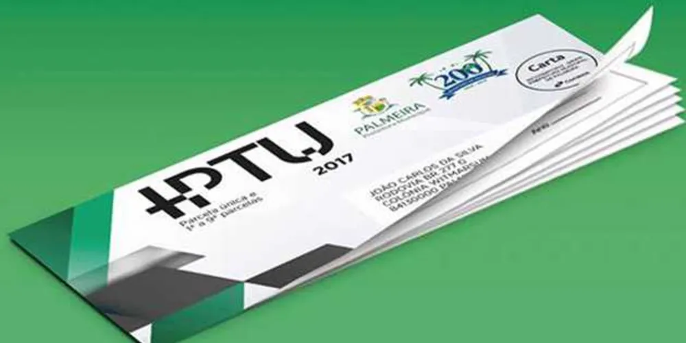 Imagem ilustrativa da imagem Palmeira adia entrega de carnês do IPTU
