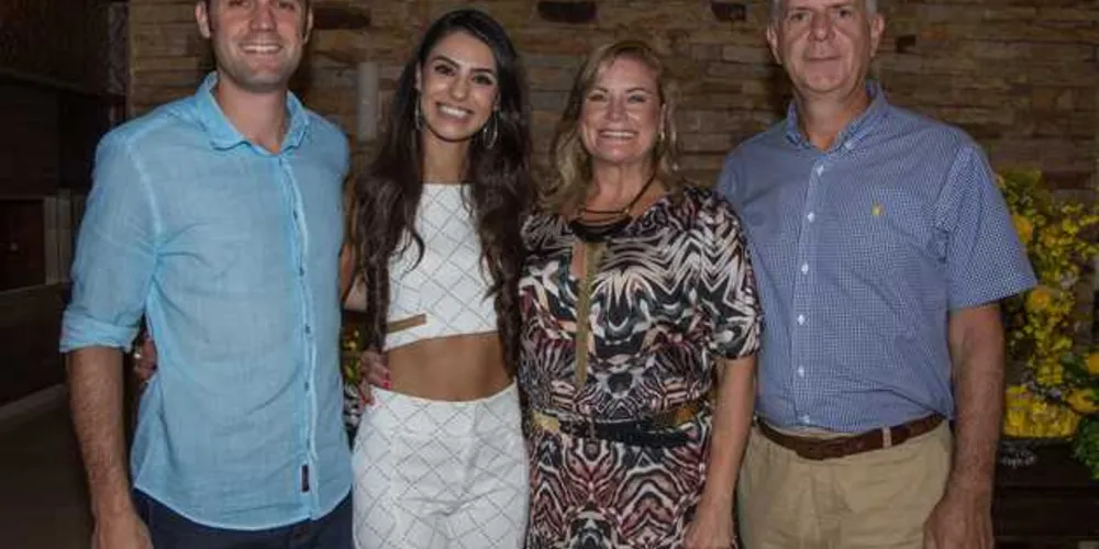 O namorado Victor Giostri, Malu, Edna e João Luis Giostri