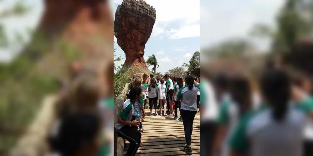 Imagem ilustrativa da imagem Alunos de Imbituva conhecem o Parque de Vila Velha