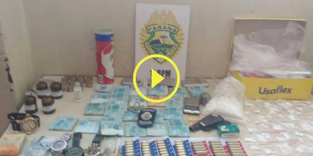 Imagem ilustrativa da imagem ‘Casal do tráfico’ é preso com R$ 26 mil em dinheiro em PG