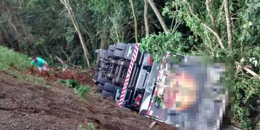 Imagem ilustrativa da imagem Acidente de caminhão mata motorista de PG