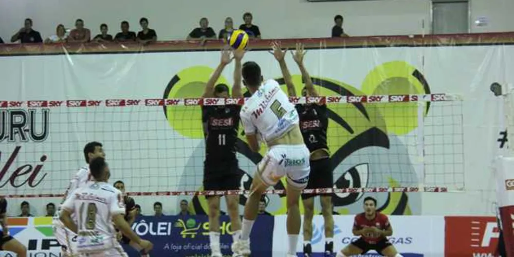 Time de Castro acabou derrotado pelo Sesi por 3 a 1 / Imagem: Assessoria de Imprensa

