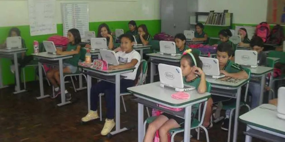 A turma em atividade