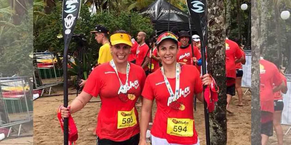 Rosana (a esquerda) e Ronilse voltaram com colocações de destaque no pódio da competição