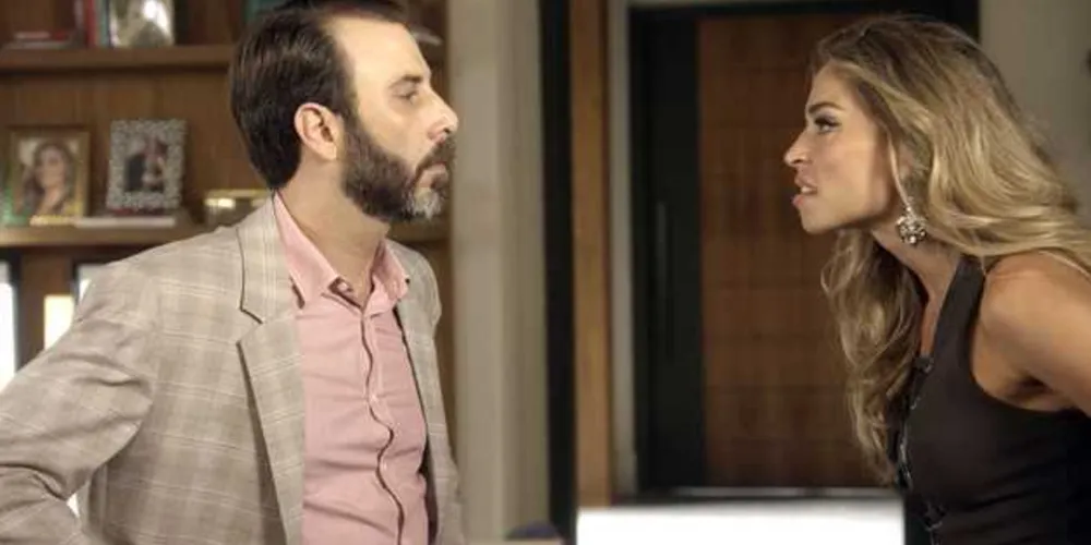 Luciane dá dura em Hércules e termina com ele /Imagem: Gshow