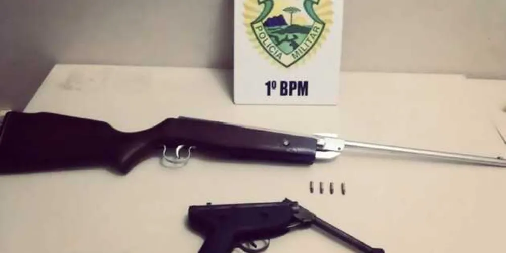 Polícia Militar apreendeu armas que seriam utilizadas no assalto