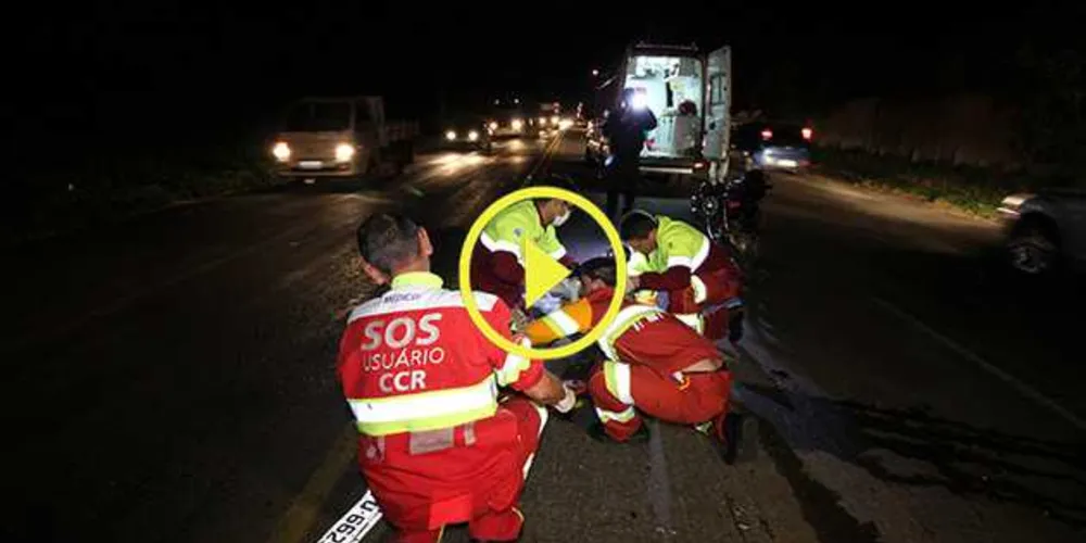 Imagem ilustrativa da imagem Acidente deixa motociclista ferido na PR-151