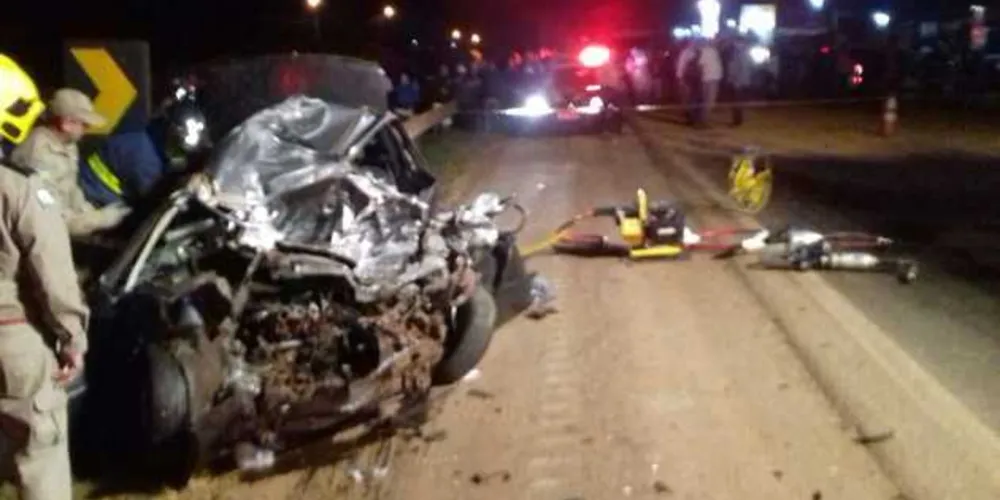 Imagem ilustrativa da imagem Casal morre após acidente em rodovia de Guarapuava