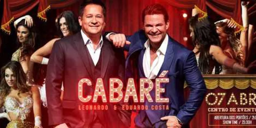 Centro de Eventos recebe show com Leonardo e Eduardo Costa / Foto: Divulgação 