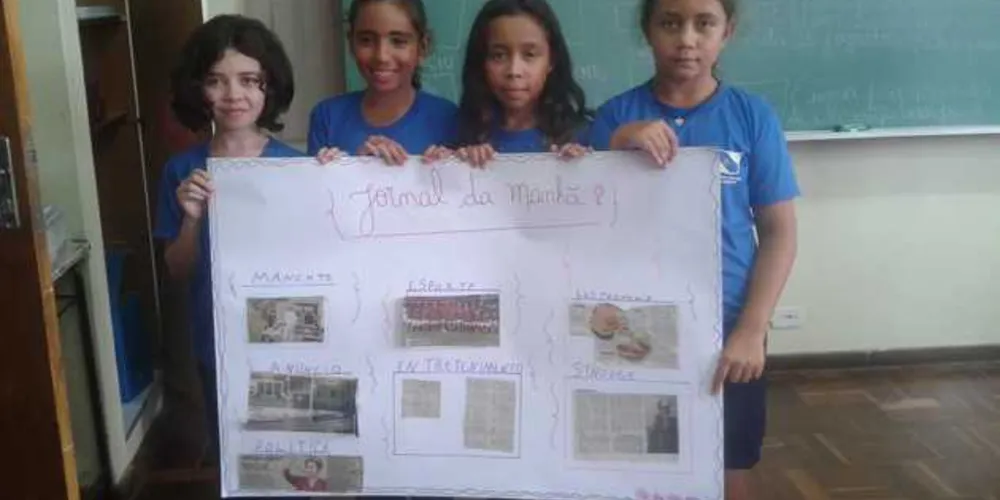 Imagem ilustrativa da imagem Jornal da Manhã é utilizado para atividade em PG