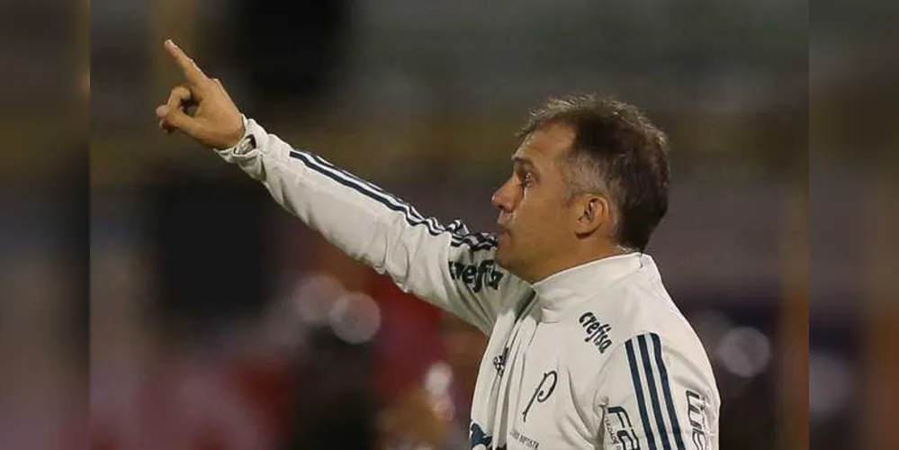 Técnico não resistiu à derrota na atuação ruim do time contra o Jorge Wilstermann, pela Libertadores | Cesar Greco/Ag Palmeiras/Divulgação