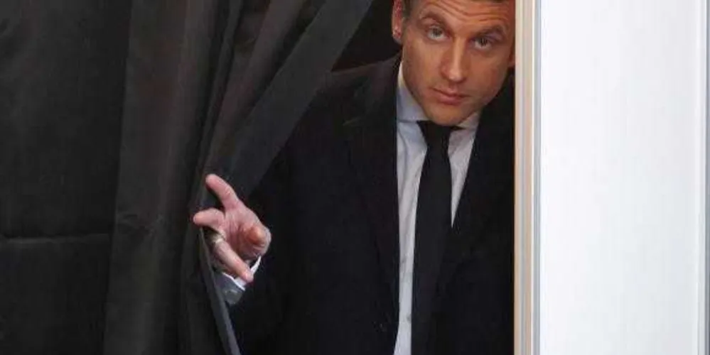 Imagem ilustrativa da imagem Pesquisas apontam vitória de Macron com 62% na França