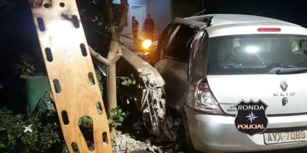Irmão do desembargador José Sebastião Fagundes Cunha dirigia Renault Clio que bateu em poste | Ronda Policial/PRF