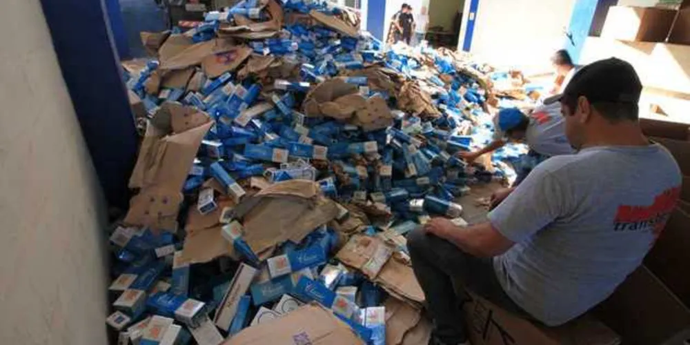 Imagem ilustrativa da imagem Receita conclui contagem de cigarros apreendidos