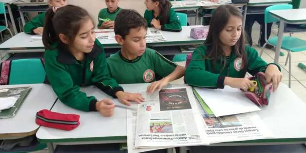 Alunos utilizaram edição do Jornal da Manhã