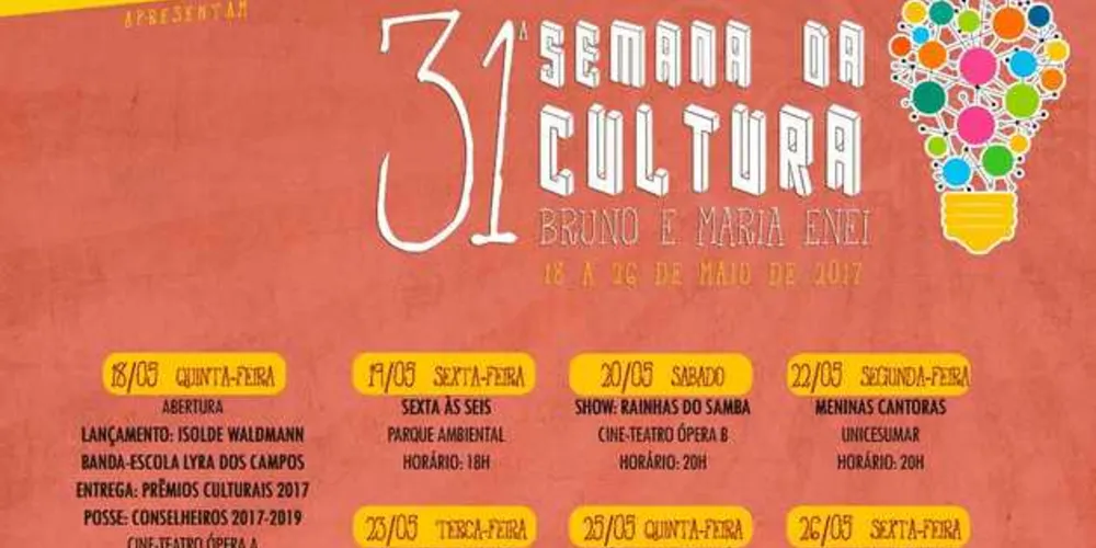 Evento terá atividades culturais em várias regiões da cidade e para todos os públicos | Divulgação
