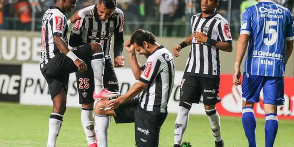 Com a vitória por 4 a 1 sobre o Godoy Cruz, Atlético-MG garantiu o primeiro lugar do grupo | Bruno Cantini/Atlético