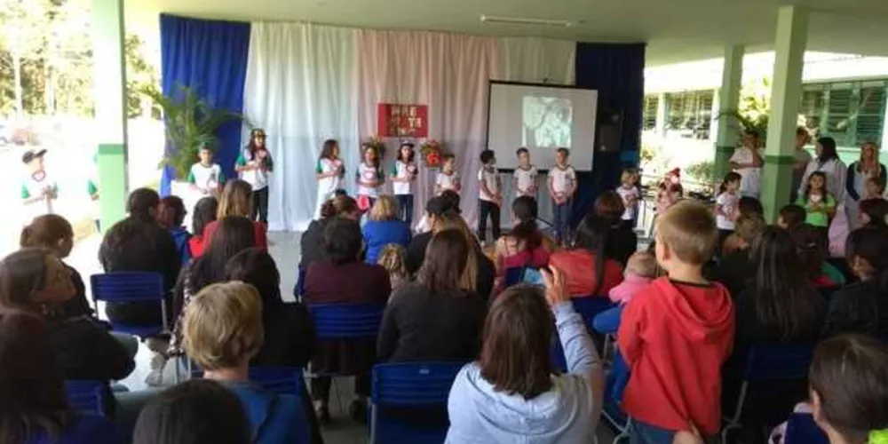 Atividade envolveu do Pré I ao 5º ano do Ensino Fundamental