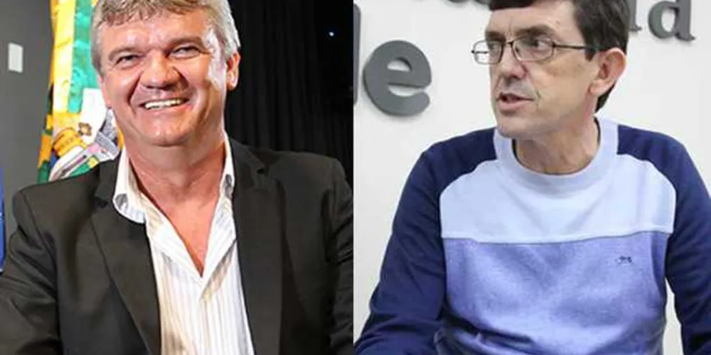 Presidente da AMCG, Juca Sloboda (a esquerda), e secretário de Gestão Financeira da Prefeitura de PG, Claudio Krocoviski (a direita), ressaltam importância dos repasses