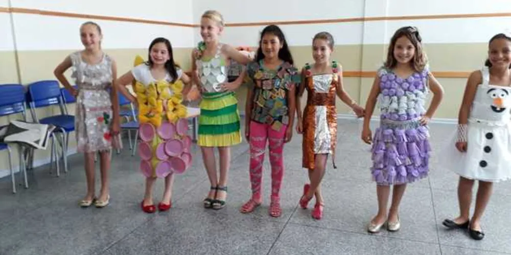 Cada aluno desenvolveu uma roupa diferente