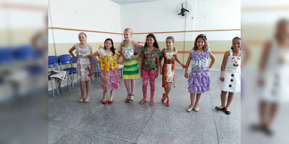 Cada aluno desenvolveu uma roupa diferente