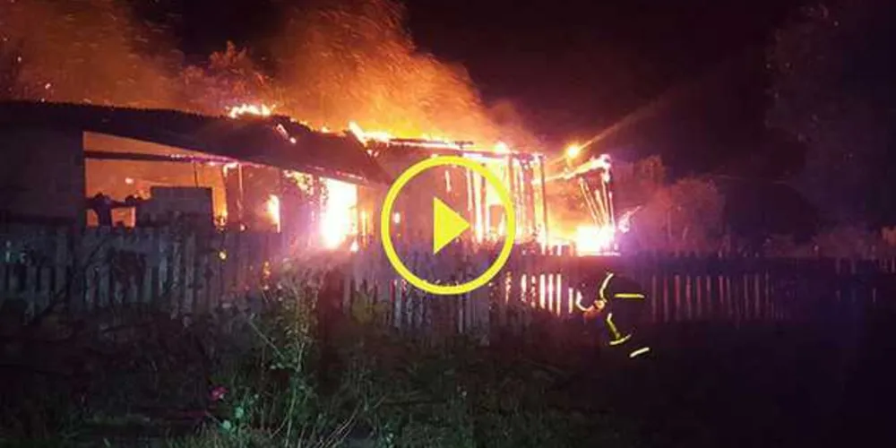 Fogo atingiu residência na Vila Coronel Cláudio e mobilizou equipes dos bombeiros | aRede/COP