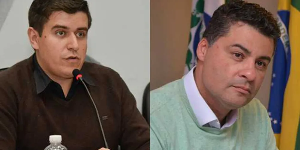 Vinícius Camargo (esquerda) é o autor da lei sancionada por Rangel