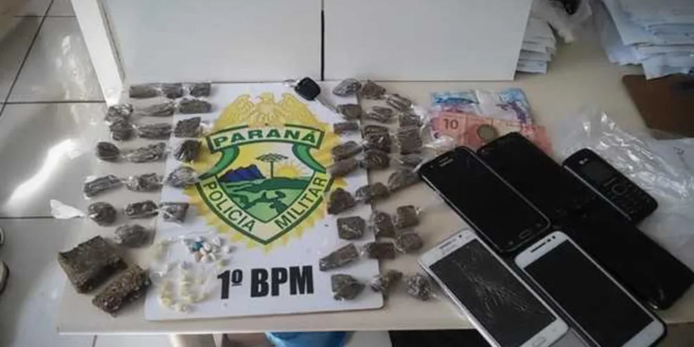 Casa usada para venda de drogas fica no bairro Benevenuto Dalcol, em Piraí do Sul | Divulgação/PM