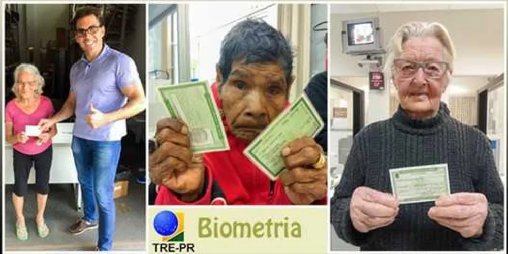 Amantina Santos (centro) não economizou esforços e procurou o Fórum Eleitoral para fazer seu recadastramento biométrico