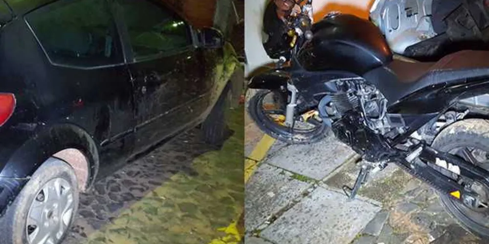 Carro tinha sido roubado durante a semana, e moto foi furtada horas antes | aRede/COP