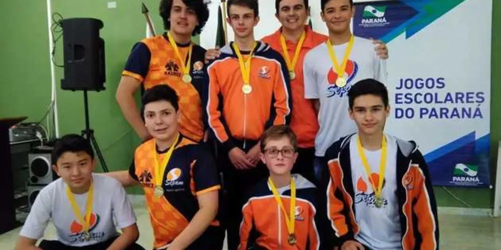 Os alunos se preparam agora para a fase macro do campeonato, que será realizada em Castro | Divulgação