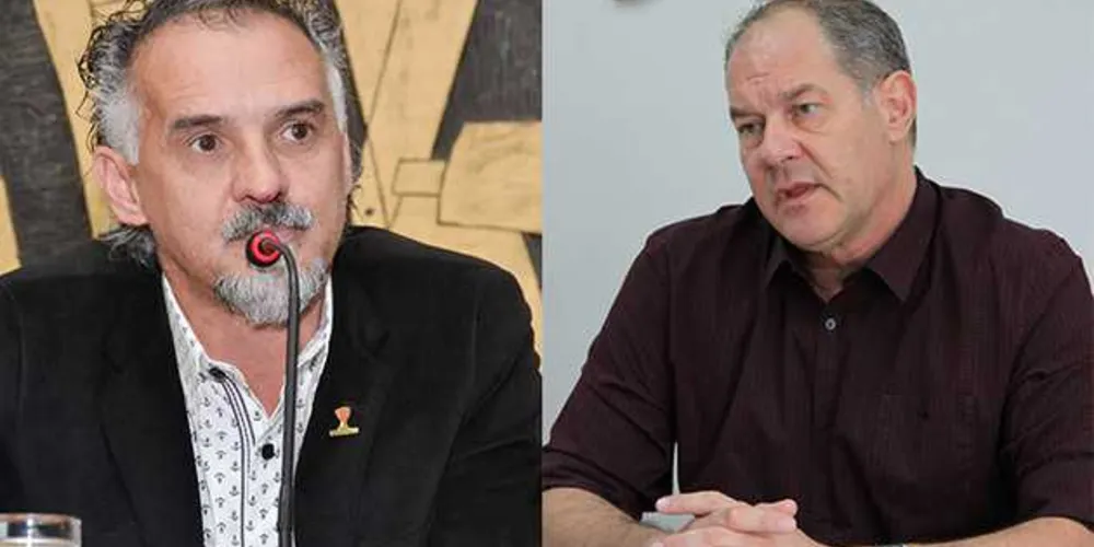 Florenal (a esquerda) quer base da GM em Uvaranas. Secretário Ary Lovato (a direita) refura possibilidade