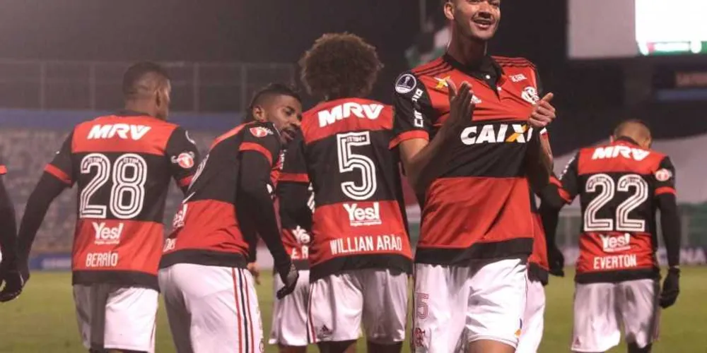 Réver abriu o placar para o Flamengo no Chile | Staff Images/Flamengo