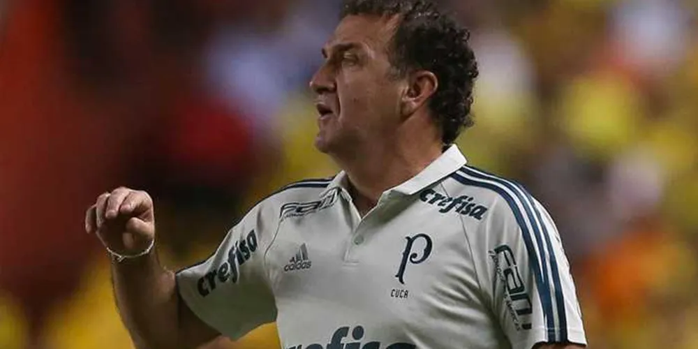 Cuca se mostra otimista com o jogo de volta | Cesar Greco/Ag. Palmeiras/Divulgação