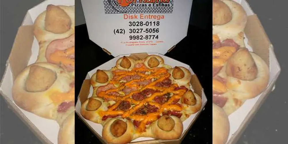 Imagem ilustrativa da imagem Empresa de PG inova com pizza com bordas de coxinha