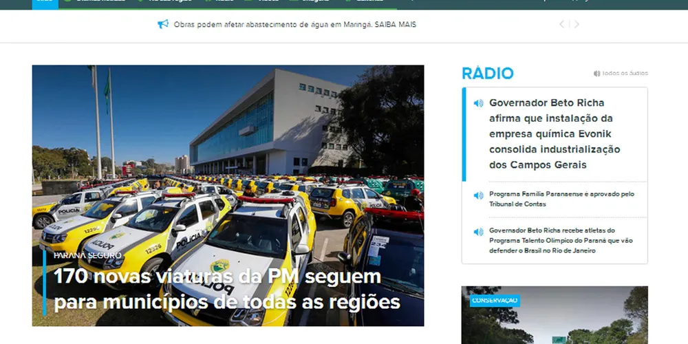Imagem ilustrativa da imagem Governo do Paraná reestrutura site de notícias