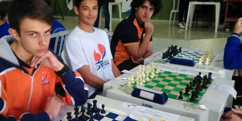 Lucas Milleo, Alexandre Fanchin e João Ceregato representam PG nos Jogos Escolares do Paraná | Divulgação