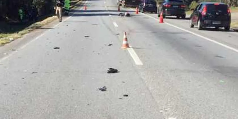 Imagem ilustrativa da imagem Atropelamento com moto na BR-376 deixa dois mortos