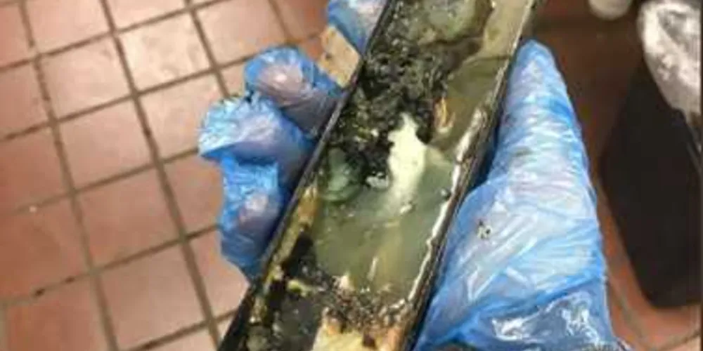 Nick contou que ficou "completamente chocado" ao ver os fungos na estrutura interna da máquina/Foto:Reprodução Arquivo Pessoal 