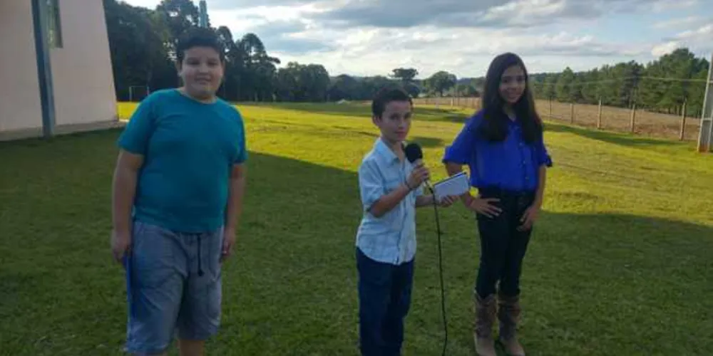 Alunos atuaram como repórteres