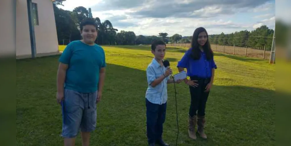 Alunos atuaram como repórteres