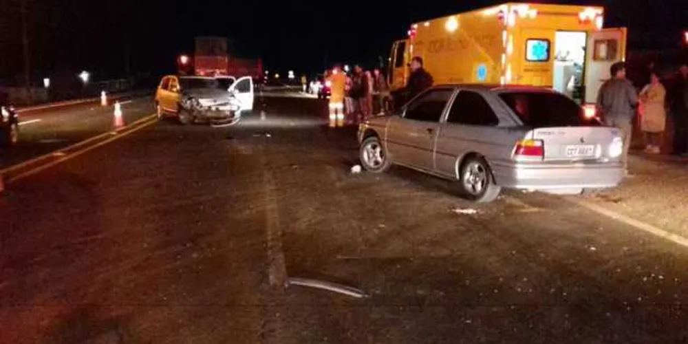 Condutor do Escort fugiu do local do acidente e deixou vítimas para trás | Divulgação/PRF