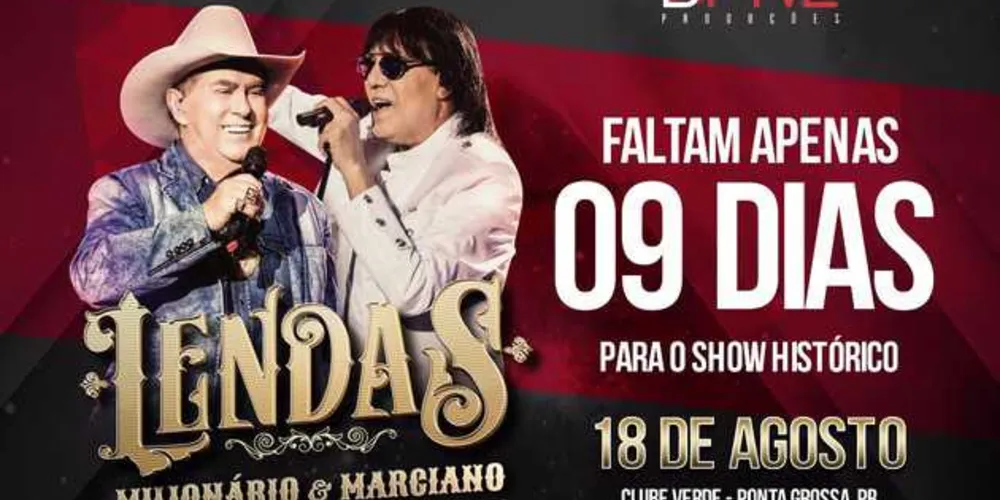 Imagem ilustrativa da imagem Em 9 dias, lendas do sertanejo se apresentam em PG