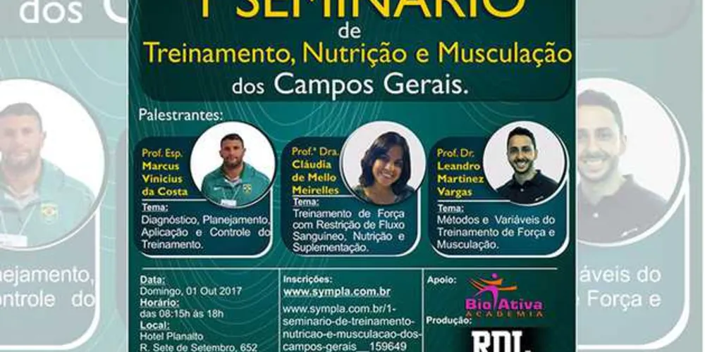 Imagem ilustrativa da imagem PG recebe evento sobre musculação e nutrição