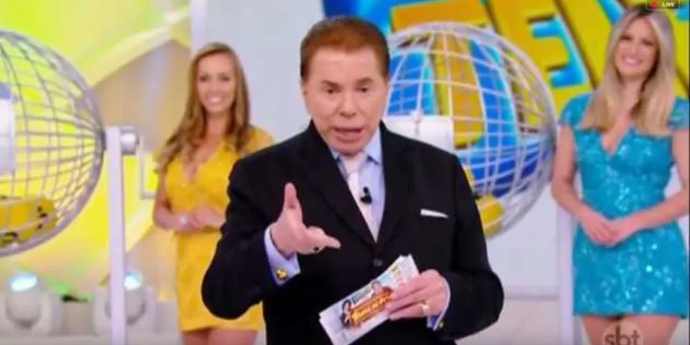 Apresentador Silvio Santos pediu para o ganhador ligar para retirar o prêmio máximo/Foto: Divulgação 