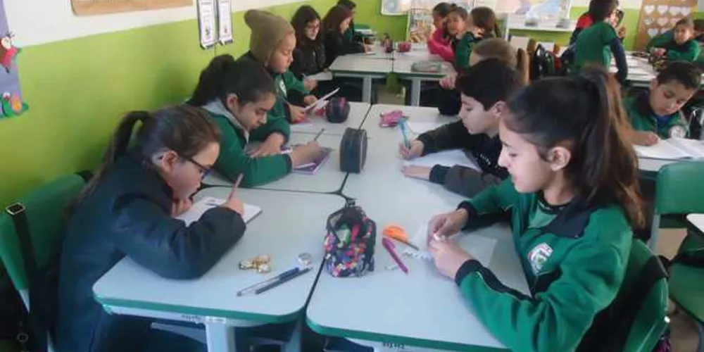Turma foi dividida em grupos para atividade