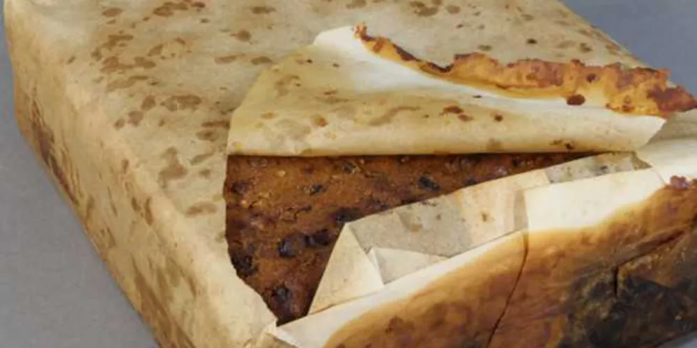 O bolo de frutas de 106 anos encontrado na Antártida/Foto: Divulgação 