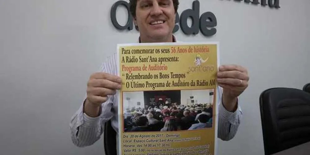 A apresentação ficará por conta de Stefano Júnior